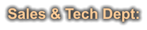 Sales & Tech Dept: