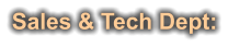 Sales & Tech Dept:
