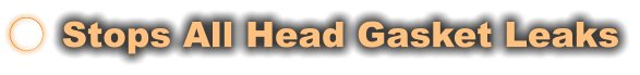 Stops All Head Gasket Leaks